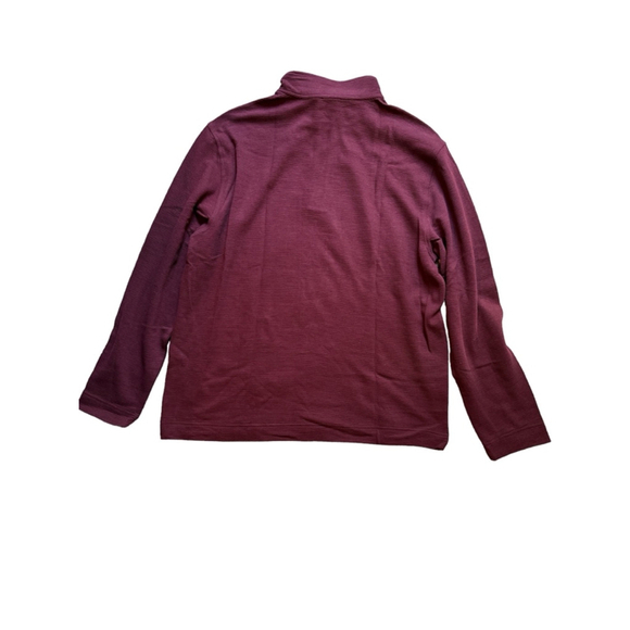 Men's Van Heusen Burgundy Long Sleeve Shirt Size L/G - Picture 2 of 10